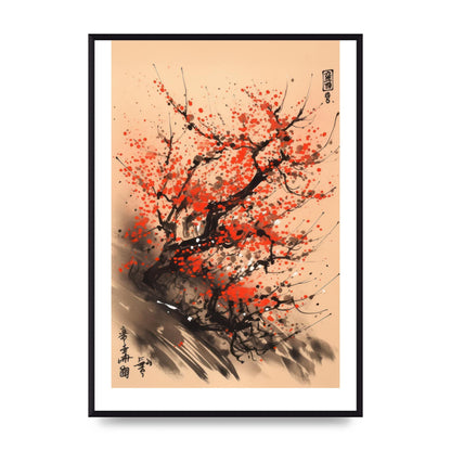 Cherry Blossoms Minimalist Print