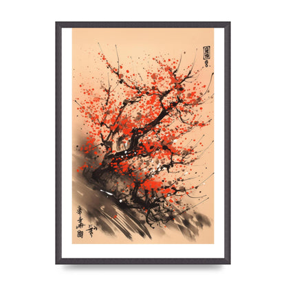 Cherry Blossoms Minimalist Print