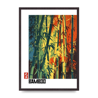 Bamboo Shoots Modern Screen Print
