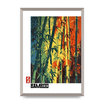 Bamboo Shoots Modern Screen Print