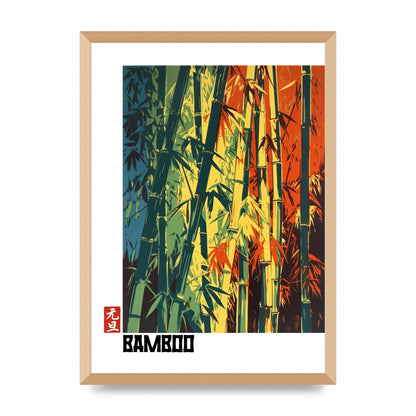 Bamboo Shoots Modern Screen Print