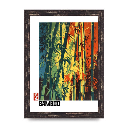 Bamboo Shoots Modern Screen Print