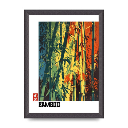 Bamboo Shoots Modern Screen Print