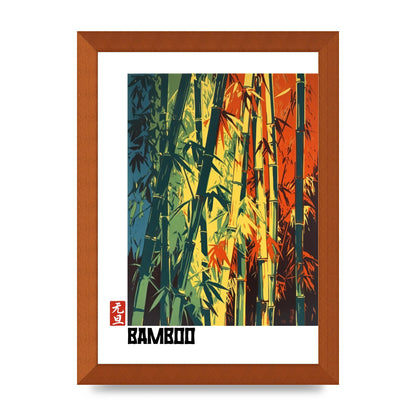Bamboo Shoots Modern Screen Print