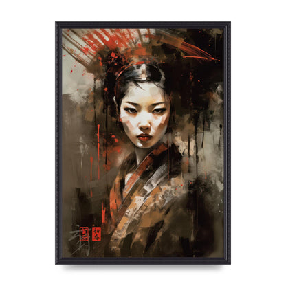 Evocative Geisha Masterful Brushwork