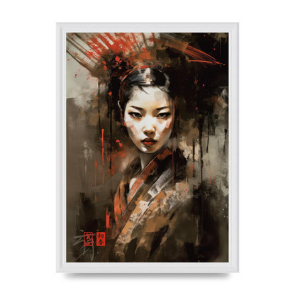 Evocative Geisha Masterful Brushwork
