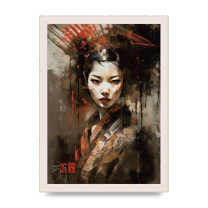 Evocative Geisha Masterful Brushwork
