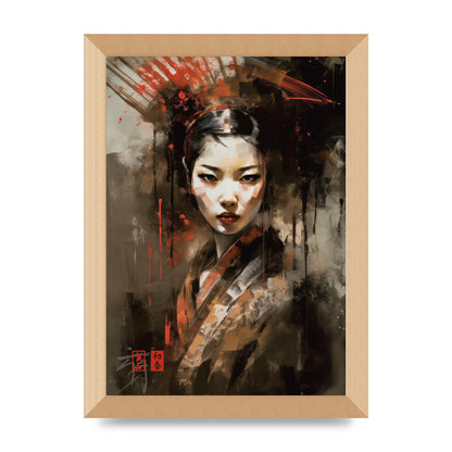 Evocative Geisha Masterful Brushwork