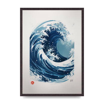 One-Stroke Waves Crest Art