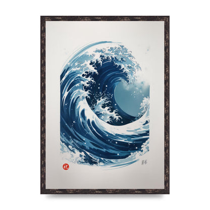 One-Stroke Waves Crest Art