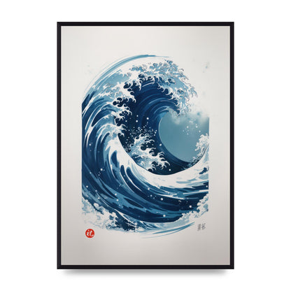 One-Stroke Waves Crest Art
