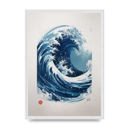 One-Stroke Waves Crest Art