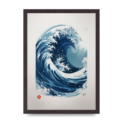 One-Stroke Waves Crest Art