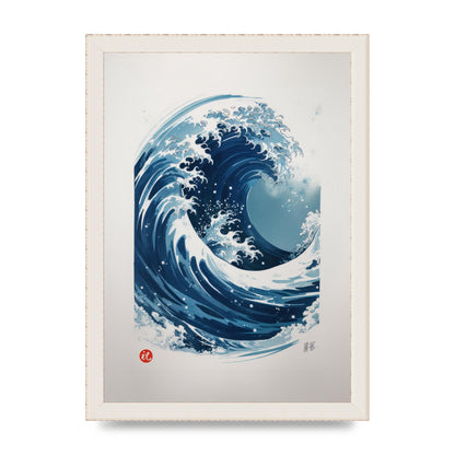 One-Stroke Waves Crest Art