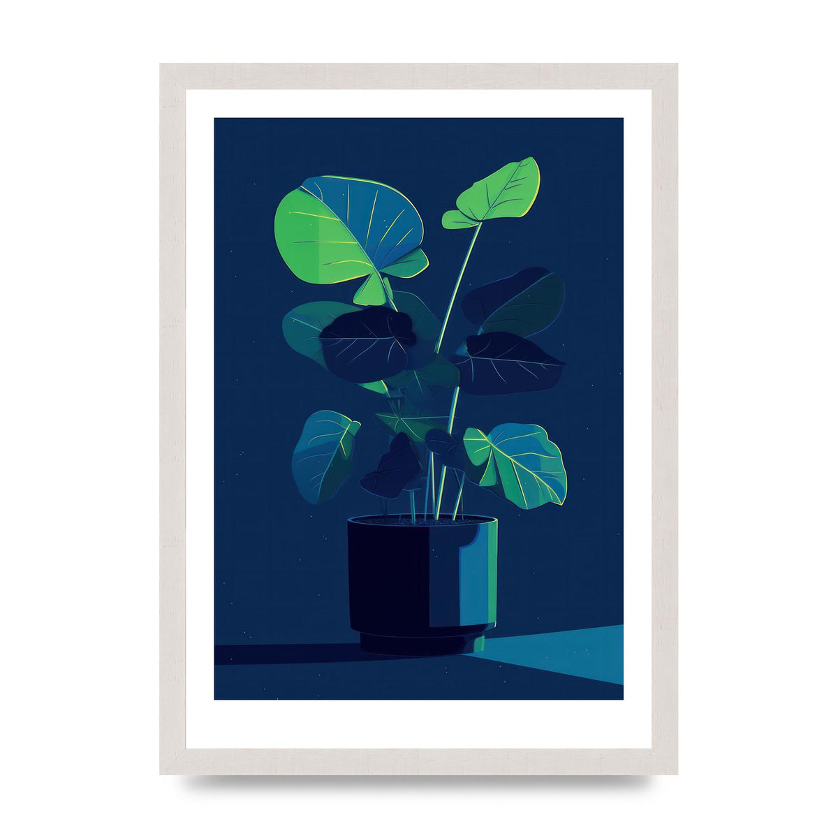 Bold 2D House Plant Blue Void Redux