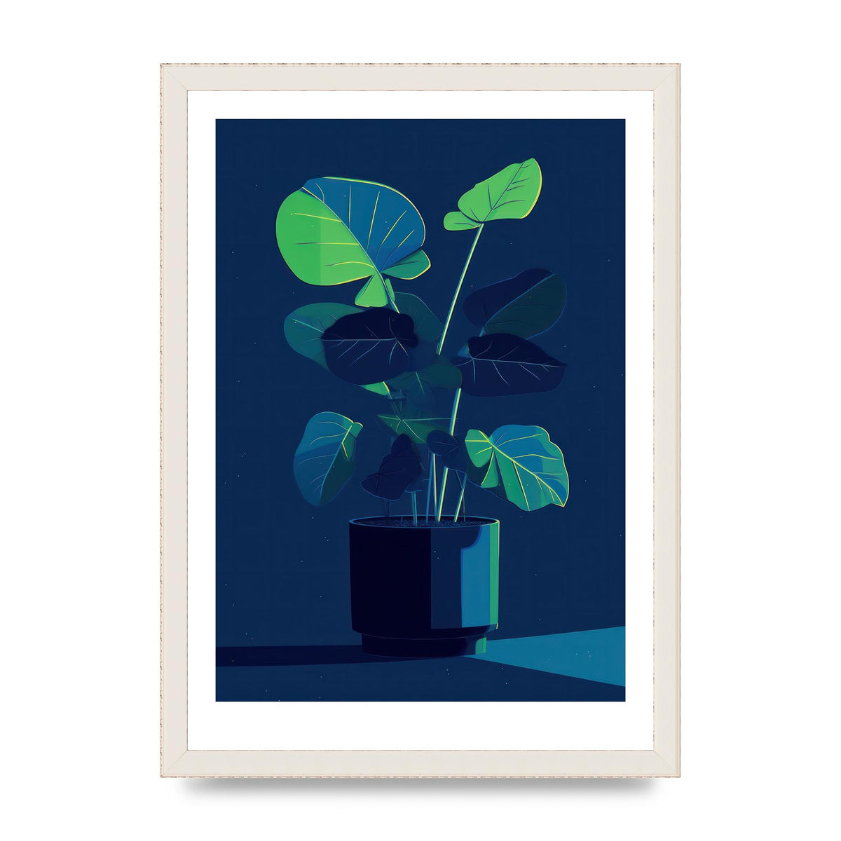 Bold 2D House Plant Blue Void Redux