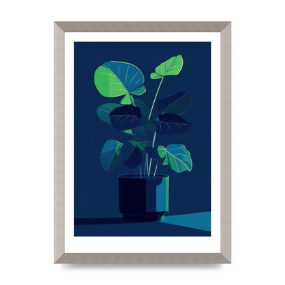 Bold 2D House Plant Blue Void Redux