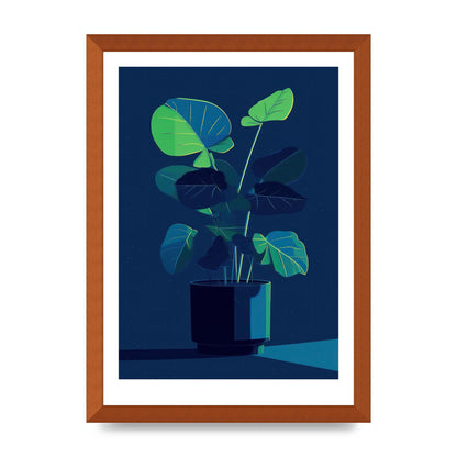 Bold 2D House Plant Blue Void Redux