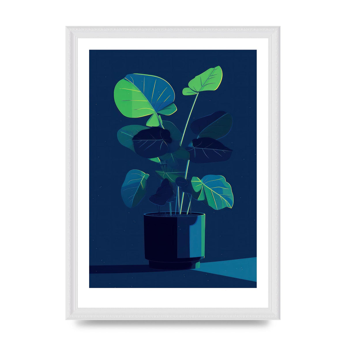 Bold 2D House Plant Blue Void Redux