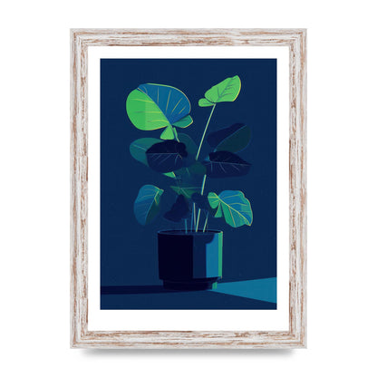 Bold 2D House Plant Blue Void Redux