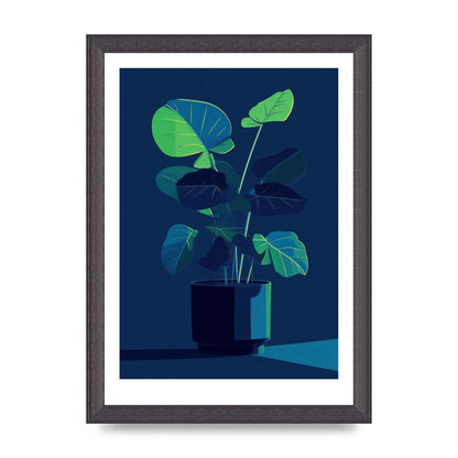 Bold 2D House Plant Blue Void Redux