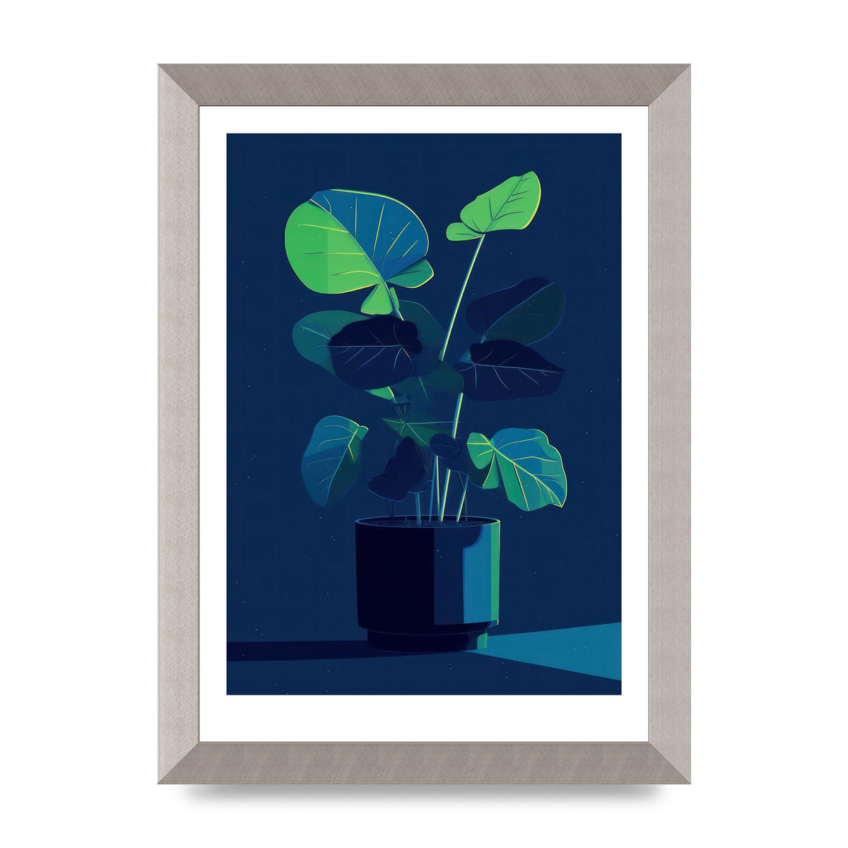 Bold 2D House Plant Blue Void Redux