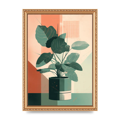 2D Home Plant with Risograph Textures