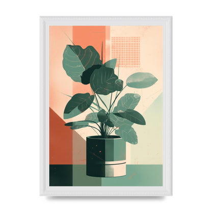 2D Home Plant with Risograph Textures