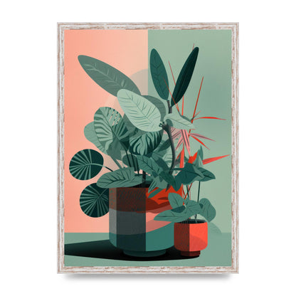 2D Flat House Plant Green Merge