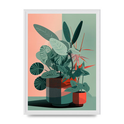 2D Flat House Plant Green Merge