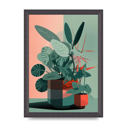 2D Flat House Plant Green Merge