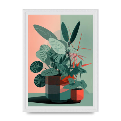 2D Flat House Plant Green Merge