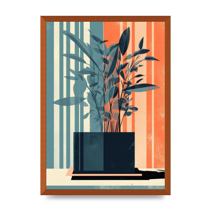 Risograph House Plant Striped Serenity