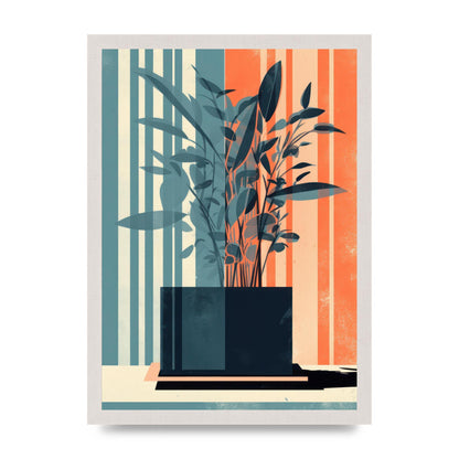 Risograph House Plant Striped Serenity