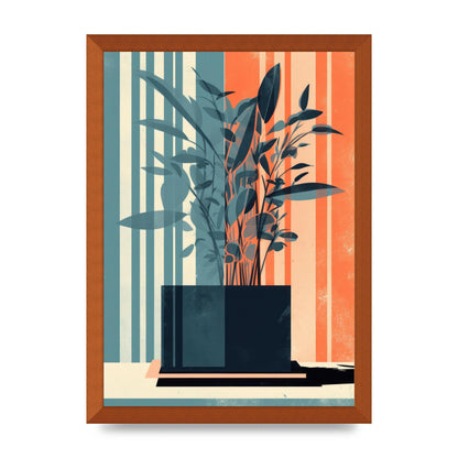 Risograph House Plant Striped Serenity
