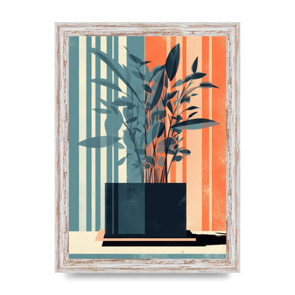 Risograph House Plant Striped Serenity