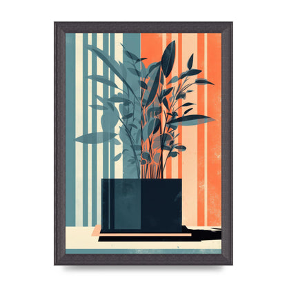 Risograph House Plant Striped Serenity