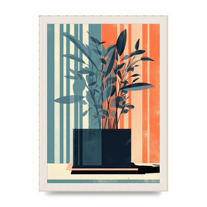 Risograph House Plant Striped Serenity