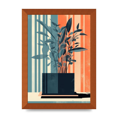 Risograph House Plant Striped Serenity