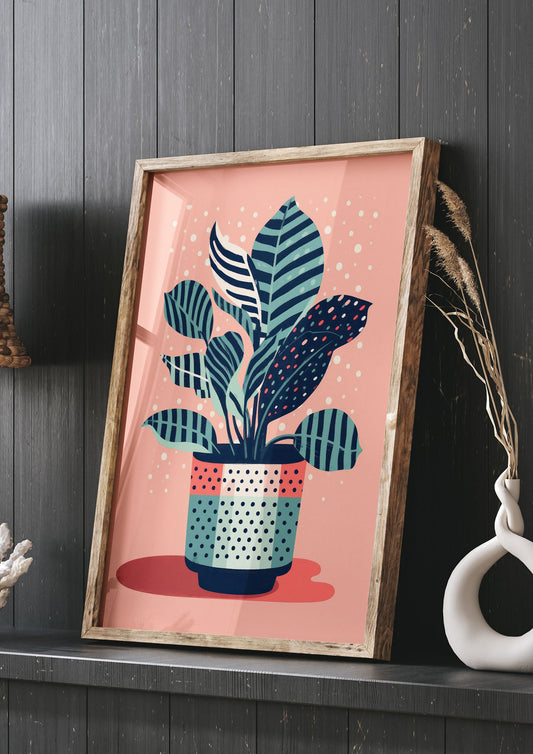 Zebra Zeal Lichtenstein-Inspired Plant