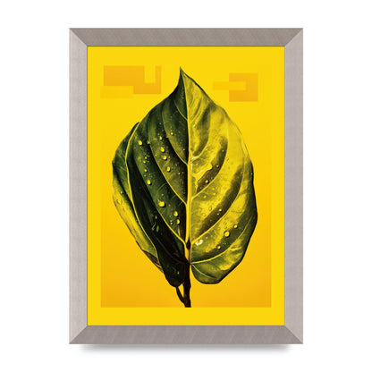 Canary Yellow Rubber Plant Leaf