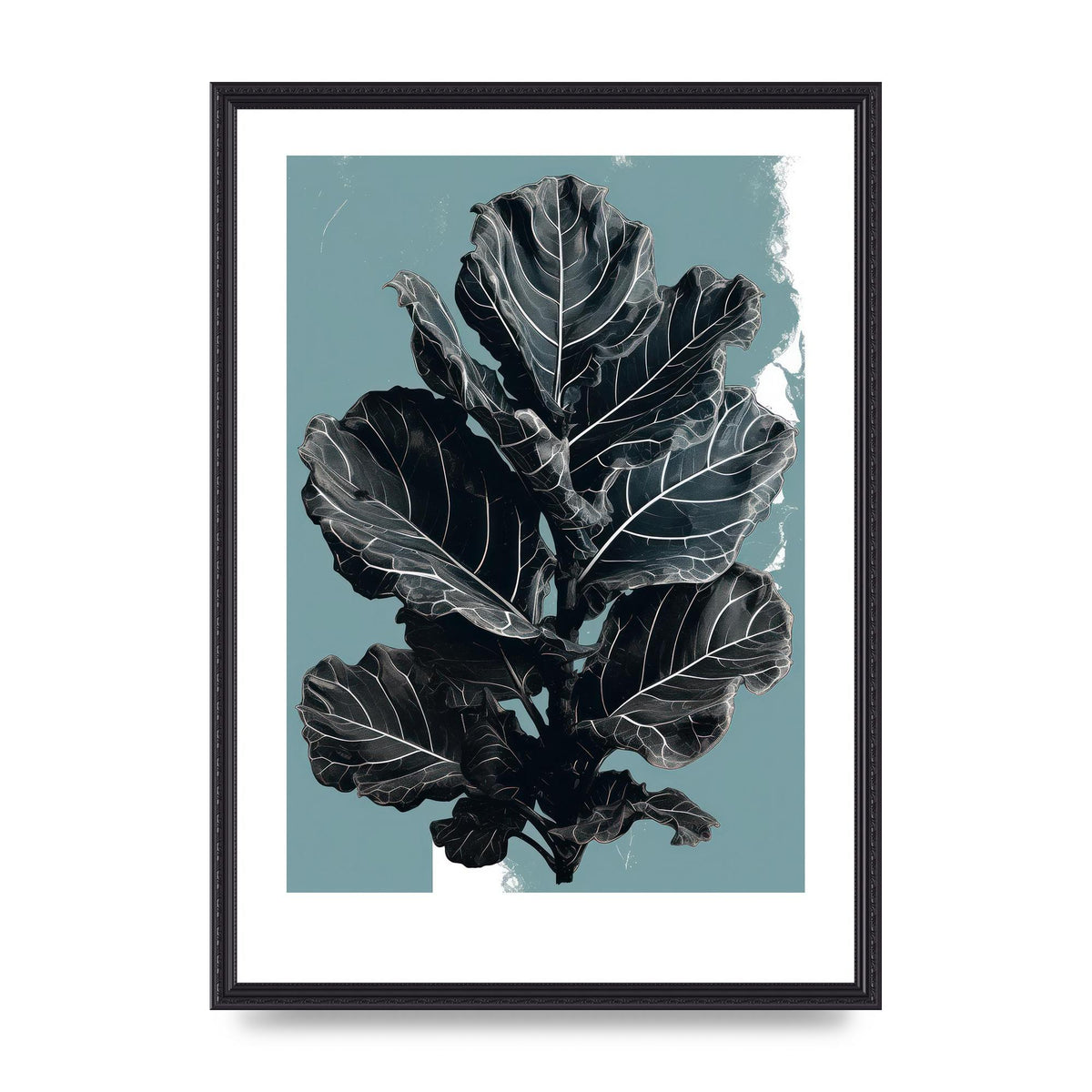 Fiddle Leaf Fig in 2D Risograph
