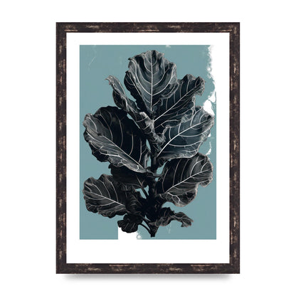 Fiddle Leaf Fig in 2D Risograph