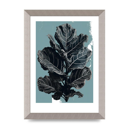 Fiddle Leaf Fig in 2D Risograph