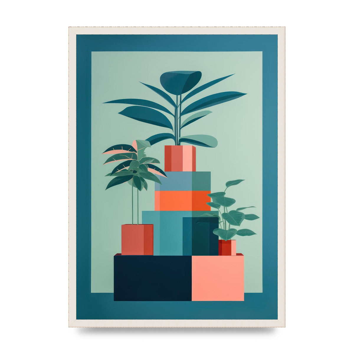 Anne Truitts Geometric Risograph Print
