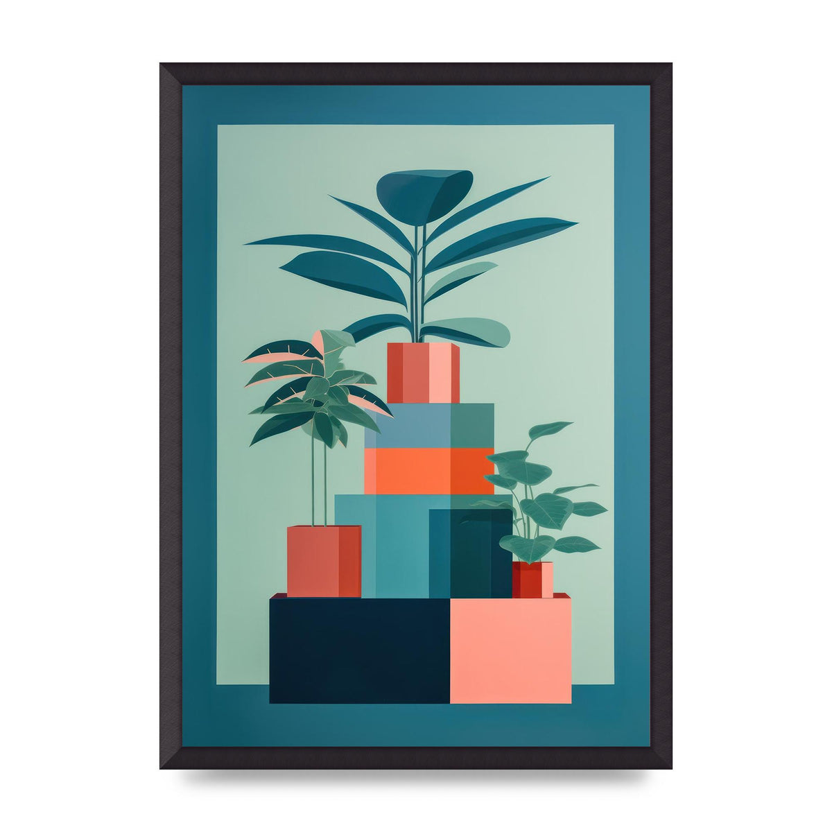 Anne Truitts Geometric Risograph Print