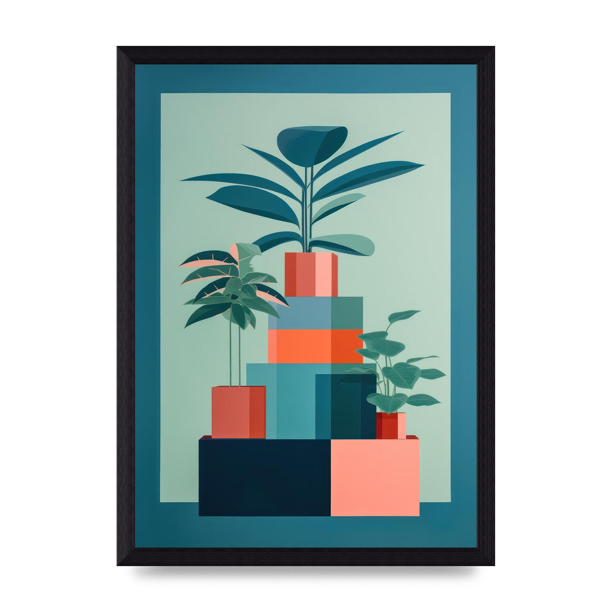 Anne Truitts Geometric Risograph Print