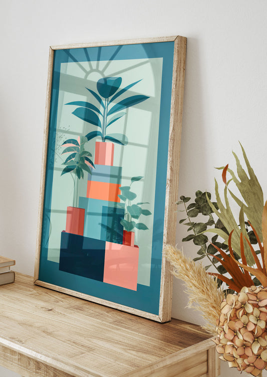 Anne Truitts Geometric Risograph Print