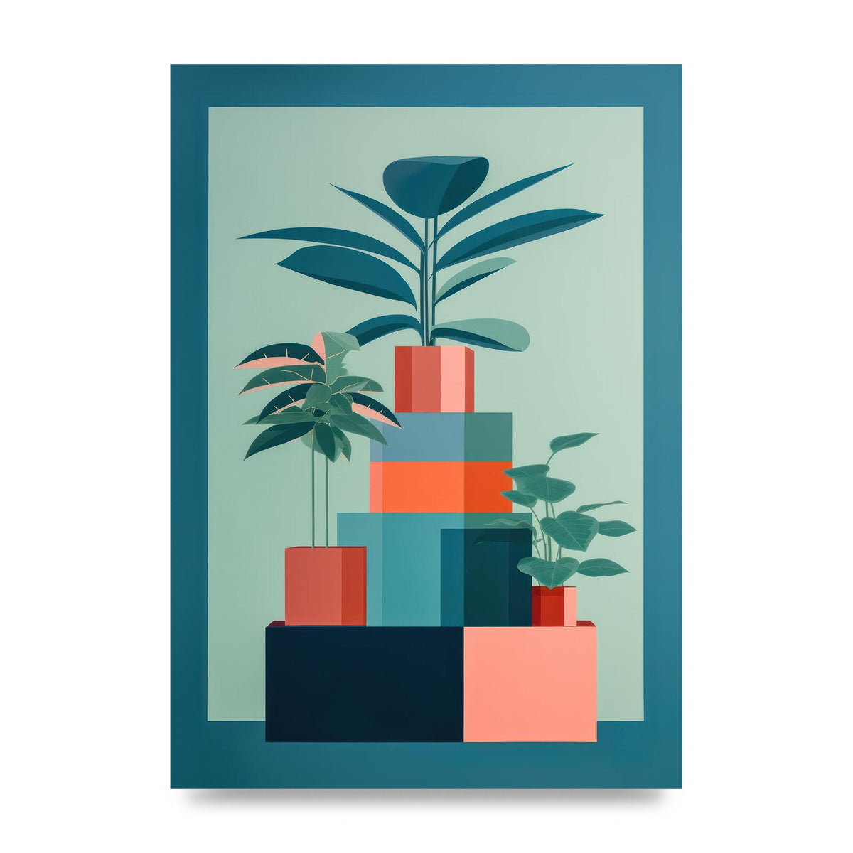 Anne Truitts Geometric Risograph Print