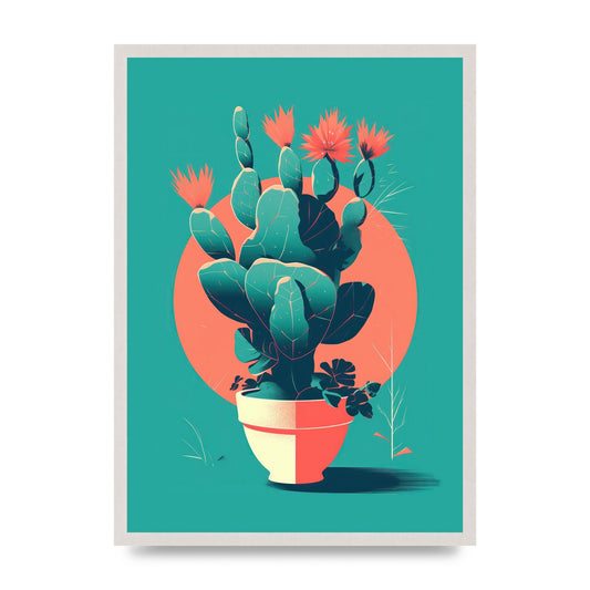 Matissean Mirage Cactus in 2D